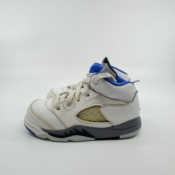 Nike Other - Nike Air Jordan 5 Kids Size 7C Retro Hyper Royal Stealth White VGC 440890 140